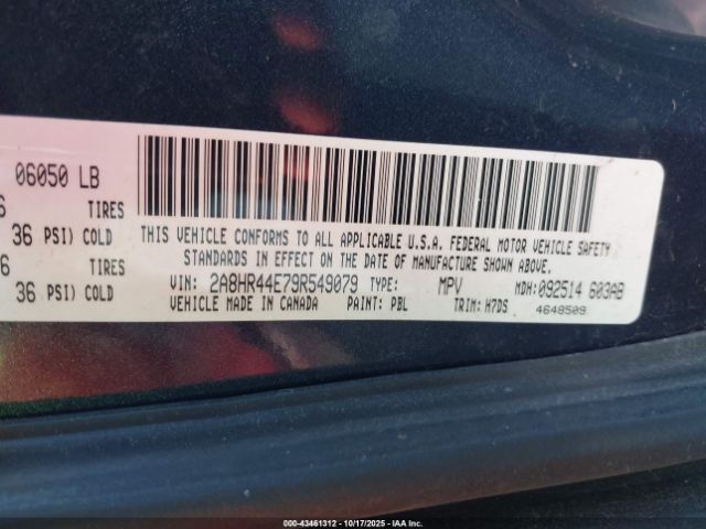 2009 CHRYSLER TOWN & COUNTRY 2A8HR44E79R549079 Photo 8