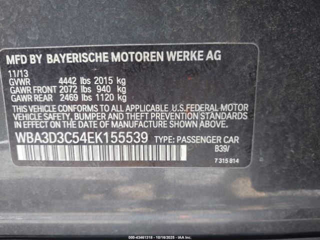 2014 BMW 328D WBA3D3C54EK155539 Photo 8