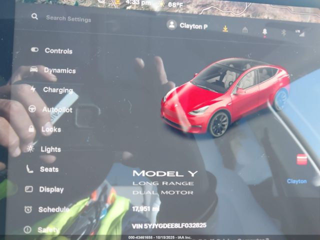 2020 TESLA MODEL Y 5YJYGDEE8LF032825 Photo 6