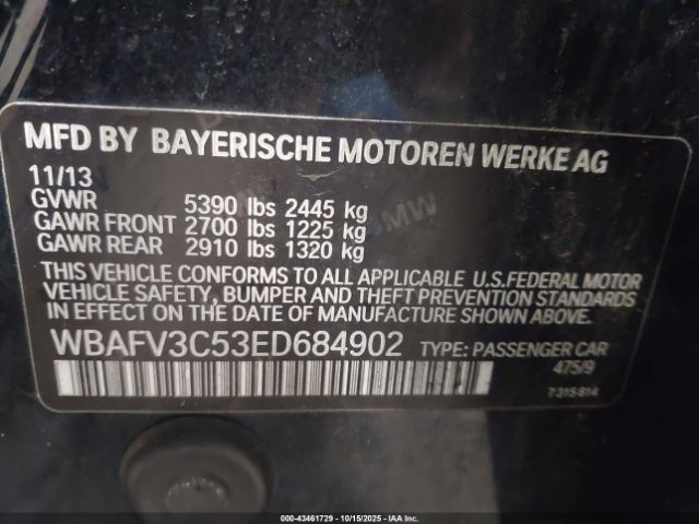 2014 BMW 535D WBAFV3C53ED684902 Photo 8