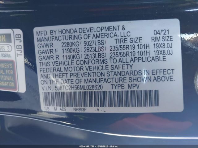 2021 ACURA RDX 5J8TC2H56ML028620 Photo 8