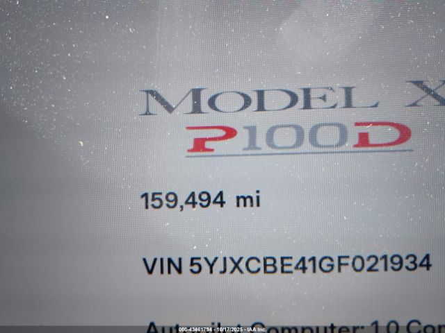 2016 TESLA MODEL X 5YJXCBE41GF021934 Photo 6