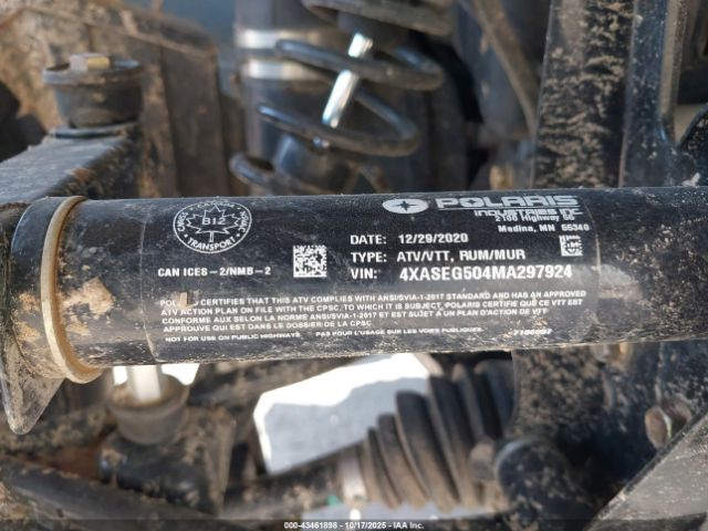 2021 POLARIS SPORTSMAN 4XASEG504MA297924 Photo 9