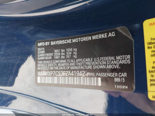 2015 MINI HARDTOP WMWXP7C53F2A41942 Photo 8