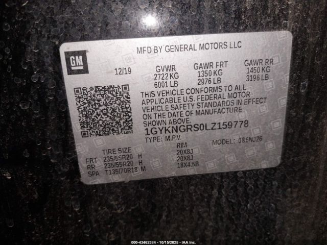 2020 CADILLAC XT5 1GYKNGRS0LZ159778 Photo 8