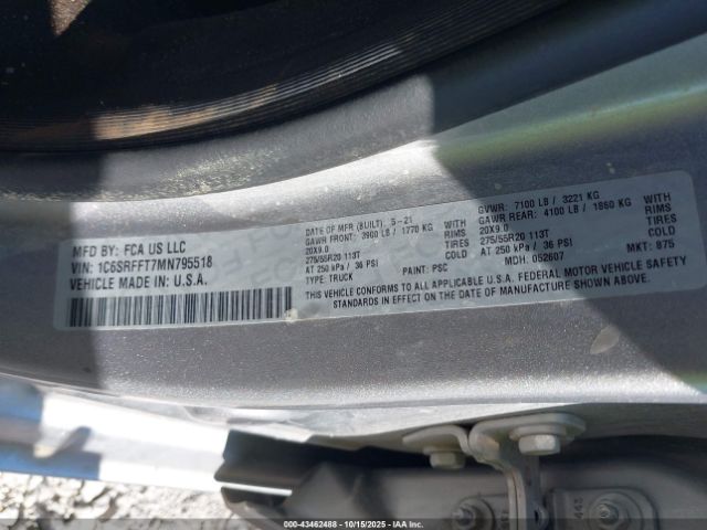 2021 RAM 1500 1C6SRFFT7MN795518 Photo 8