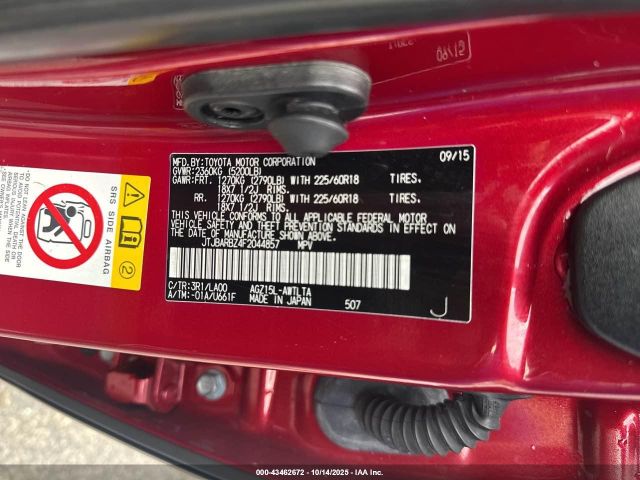 2015 LEXUS NX 200T JTJBARBZ4F2044857 Photo 8