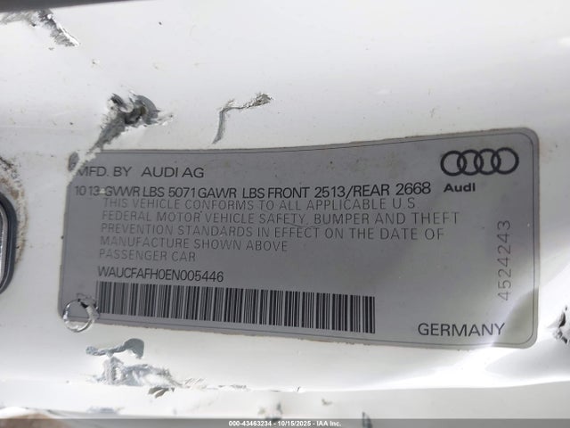 2014 AUDI A5 WAUCFAFH0EN005446 Photo 8