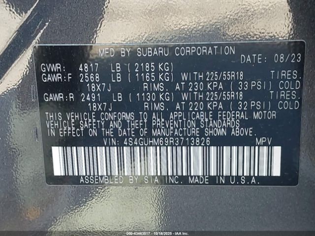 2024 SUBARU CROSSTREK 4S4GUHM69R3713826 Photo 8