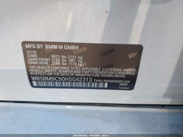 2017 BMW M3 WBS8M9C50H5G42313 Photo 8