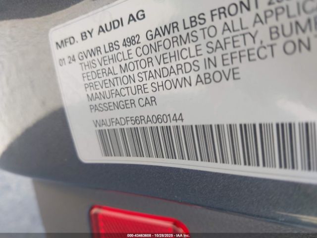 2024 AUDI A5 SPORTBACK WAUFADF56RA060144 Photo 8