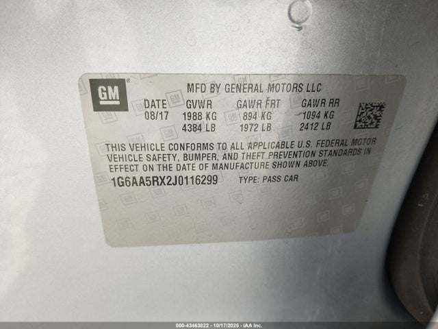 2018 CADILLAC ATS 1G6AA5RX2J0116299 Photo 8