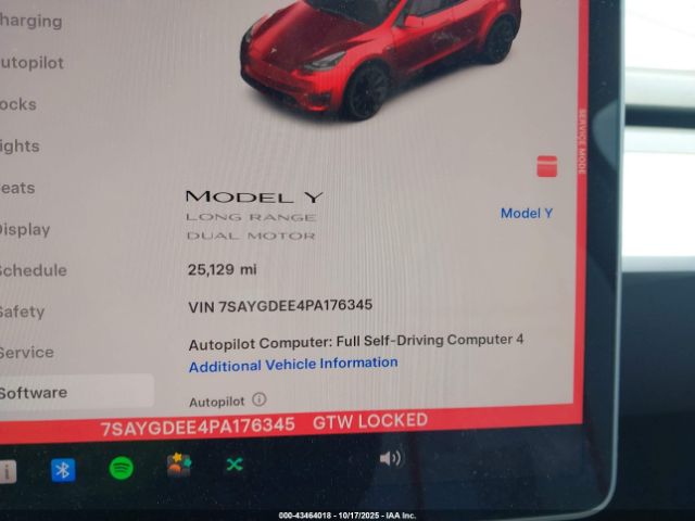 2023 TESLA MODEL Y 7SAYGDEE4PA176345 Photo 6