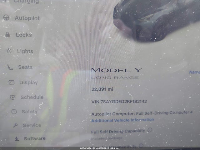 2024 TESLA MODEL Y 7SAYGDED2RF182142 Photo 6