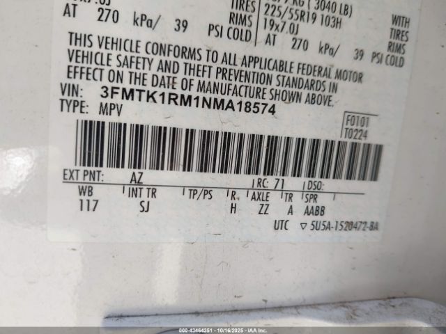 2022 FORD MUSTANG MACH-E 3FMTK1RM1NMA18574 Photo 8