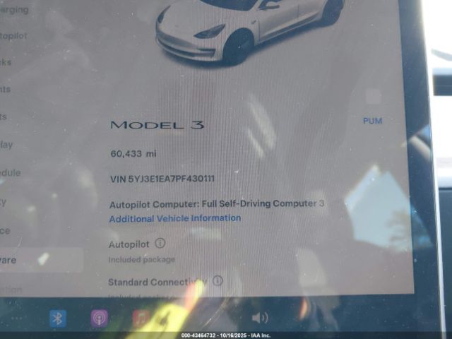 2023 TESLA MODEL 3 5YJ3E1EA7PF430111 Photo 6