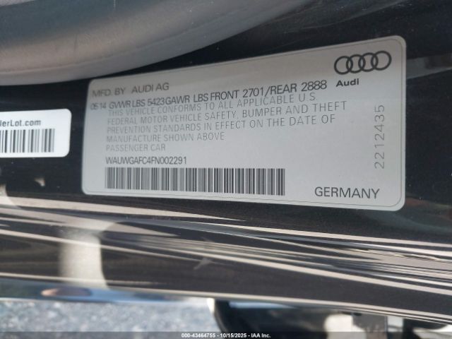 2015 AUDI A7 WAUWGAFC4FN002291 Photo 8