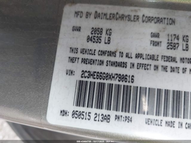 1999 CHRYSLER 300M 2C3HE66G0XH790616 Photo 8