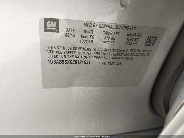 2014 CADILLAC ATS 1G6AB5SX0E0191631 Photo 8