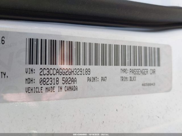 2016 CHRYSLER 300 2C3CCAGG2GH329189 Photo 8