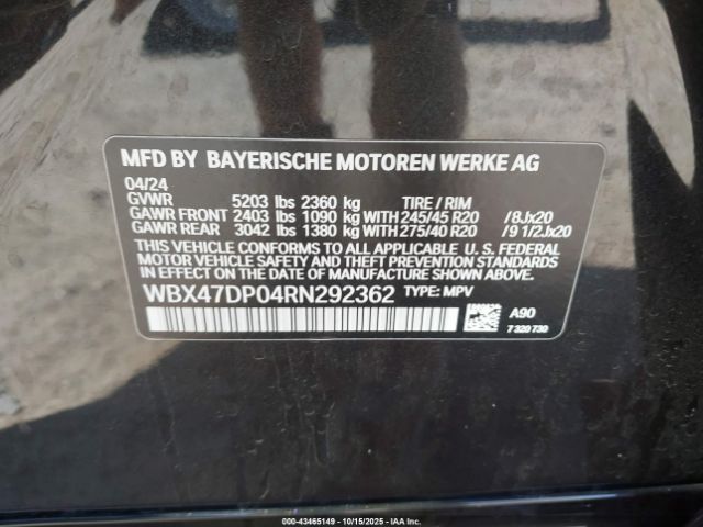 2024 BMW X3 WBX47DP04RN292362 Photo 8