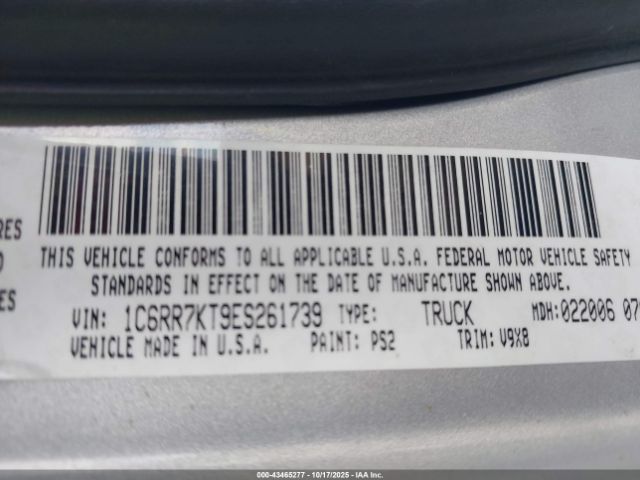 2014 RAM 1500 1C6RR7KT9ES261739 Photo 8