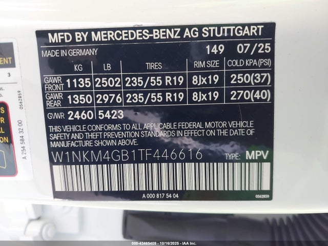 W1NKM4GB1TF446616 Mercedes-Benz GLC 300
