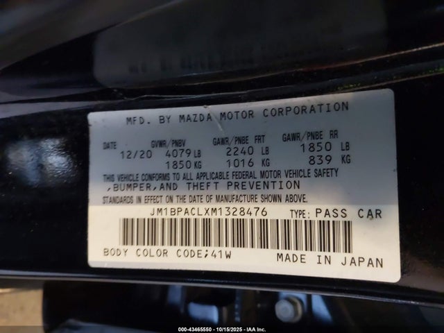 JM1BPACLXM1328476 Mazda Mazda3 Preferred