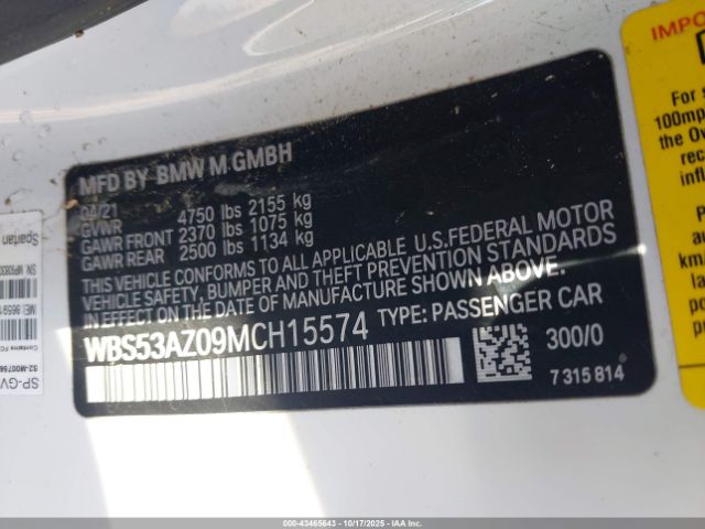 2021 BMW M4 WBS53AZ09MCH15574 Photo 8