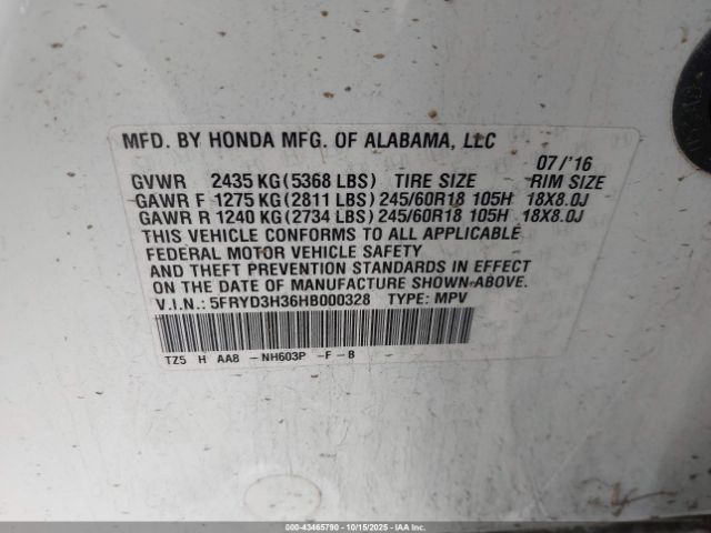 2017 ACURA MDX 5FRYD3H36HB000328 Photo 8