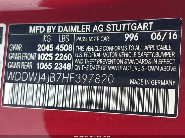 2017 MERCEDES-BENZ C 300 WDDWJ4JB7HF397820 Photo 8