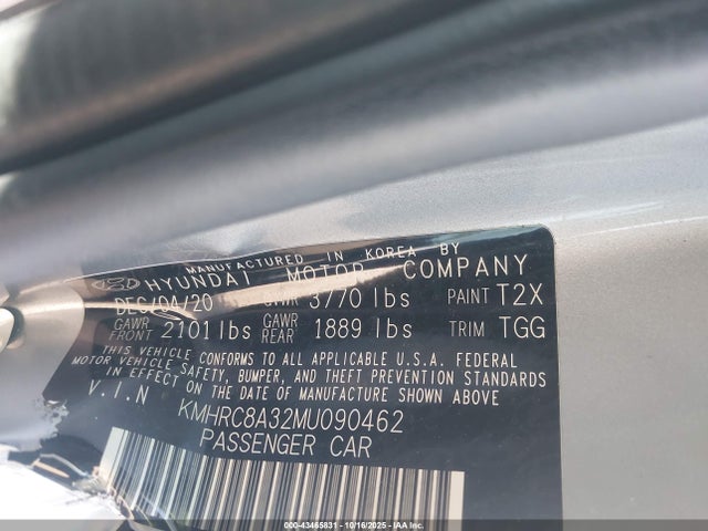 2021 HYUNDAI VENUE KMHRC8A32MU090462 Photo 8