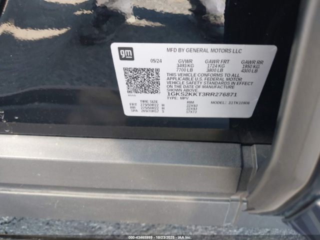 2024 GMC YUKON XL 1GKS2KKT3RR276871 Photo 8