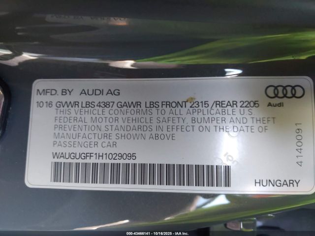 2017 AUDI A3 WAUGUGFF1H1029095 Photo 8