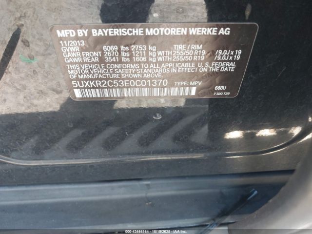 2014 BMW X5 5UXKR2C53E0C01370 Photo 8