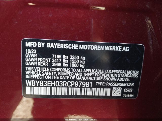 2024 BMW I7 WBY83EH03RCP97981 Photo 8