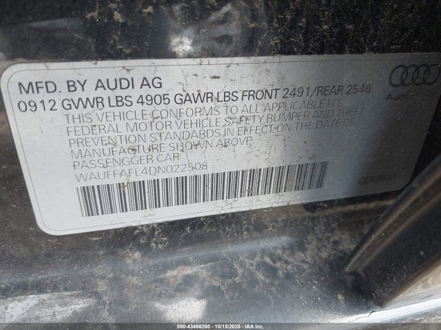 2013 AUDI A4 WAUFFAFL4DN022508 Photo 8