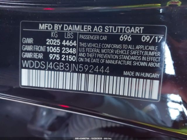 2018 MERCEDES-BENZ CLA 250 WDDSJ4GB3JN592444 Photo 8