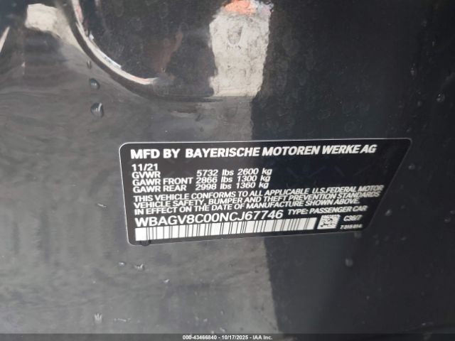 2022 BMW M850I GTAN COUPE WBAGV8C00NCJ67746 Photo 8