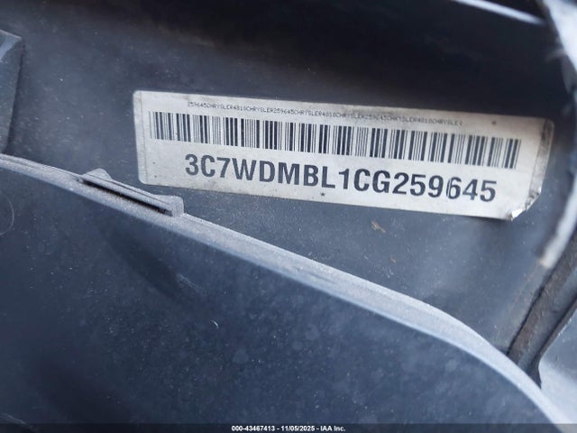 Продажа на аукционе авто 2012 Ram 5500 Chassis St/slt, vin: 3C7WDMBL1CG259645, номер лота: 43467413