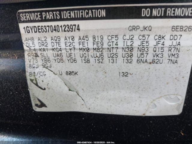 2004 CADILLAC SRX 1GYDE637040123974 Photo 8