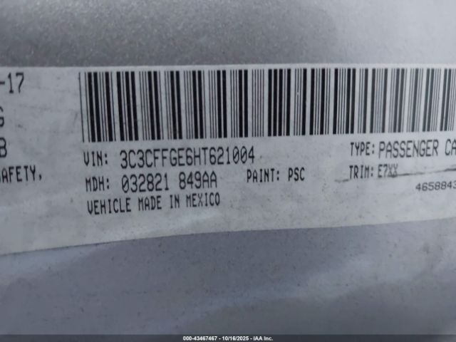 2017 FIAT 500E 3C3CFFGE6HT621004 Photo 8