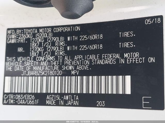 2019 LEXUS NX 300 JTJBARBZ5K2180120 Photo 8