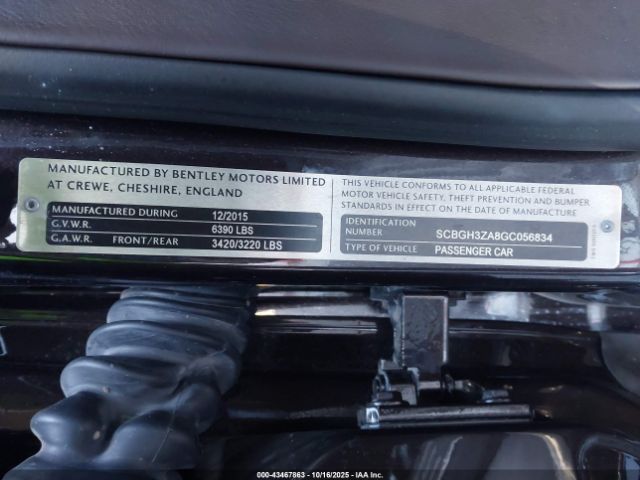 2016 BENTLEY CONTINENTAL GT SCBGH3ZA8GC056834 Photo 8