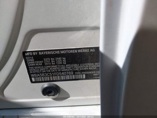 2015 BMW 535I WBA5B3C51FD540769 Photo 8