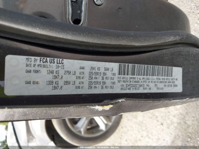 2016 DODGE JOURNEY 3C4PDDGG2GT160472 Photo 8