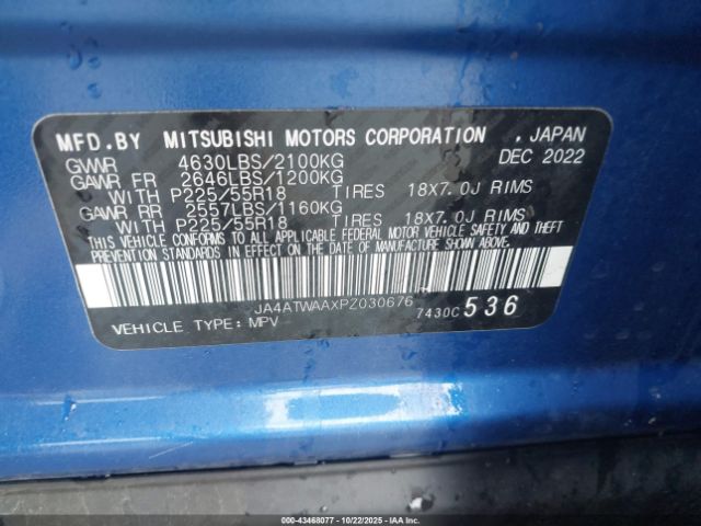 2023 MITSUBISHI ECLIPSE CROSS JA4ATWAAXPZ030676 Photo 8