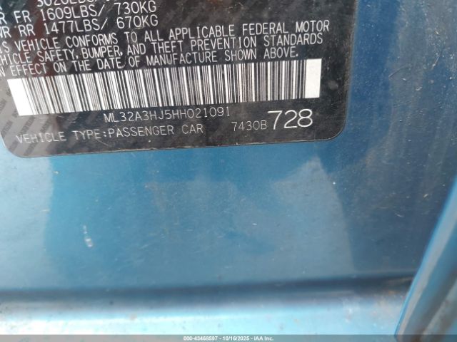 2017 MITSUBISHI MIRAGE ML32A3HJ5HH021091 Photo 8