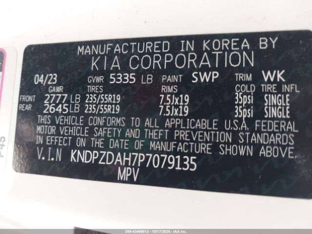 2023 KIA SPORTAGE PLUG-IN HYBRID KNDPZDAH7P7079135 Photo 8