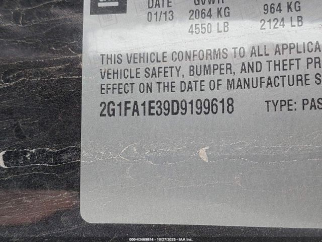 2013 CHEVROLET CAMARO 2G1FA1E39D9199618 Photo 8